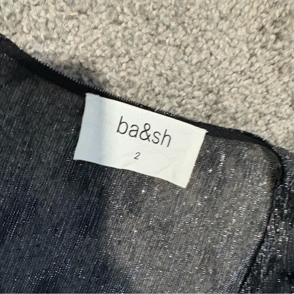 Bash Ba&Sh Vianca Wrap Effect Metallic Maxi Gown … - image 7